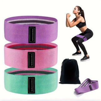 Set de 3 Mini Bandes Élastiques — Yoga, Glutes & Fitness