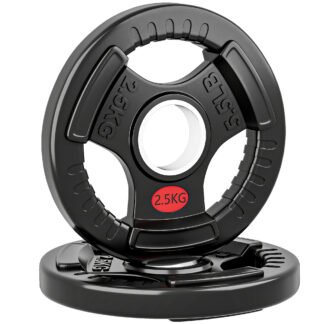 Disques Haltères 2x2,5kg Tri-Grip – Entraînement Maison